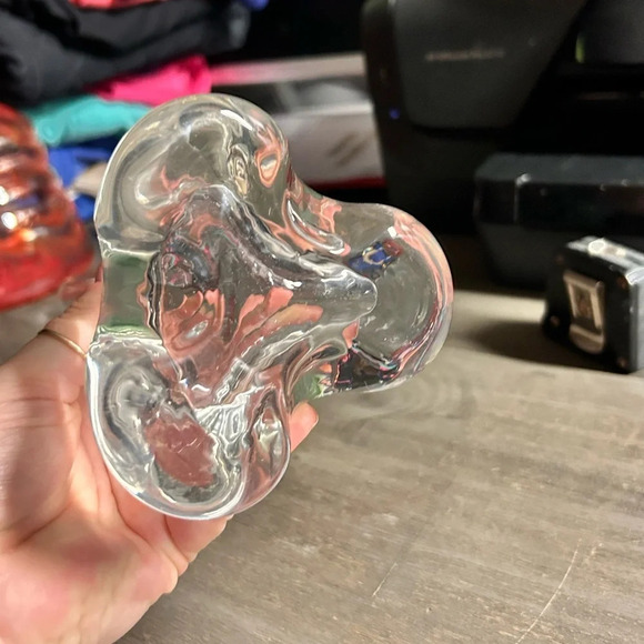 Vintage - Designs Clear Glass Bud Vase 12 inches tall - Picture 4 of 5